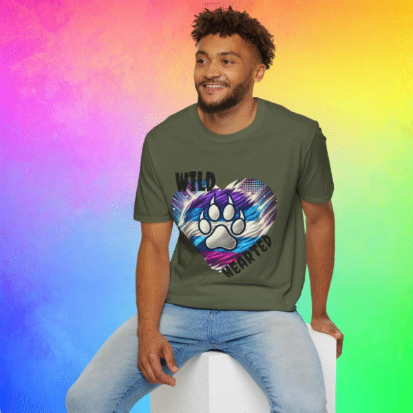 Wild-Hearted Furry T-Shirt – Bold Paw Print Pride Tee for Free Spirits