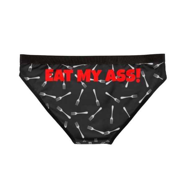 Eat My Ass Funny Panties – Cheeky Fork Print Underwear for Bold Personalities - Image 2