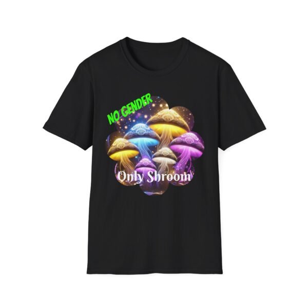 No Gender, Only Shroom T-Shirt  Nonbinary LGBTQ+ Pride Shirt, Trippy Mushroom Aesthetic Tee, Psychedelic - Image 2