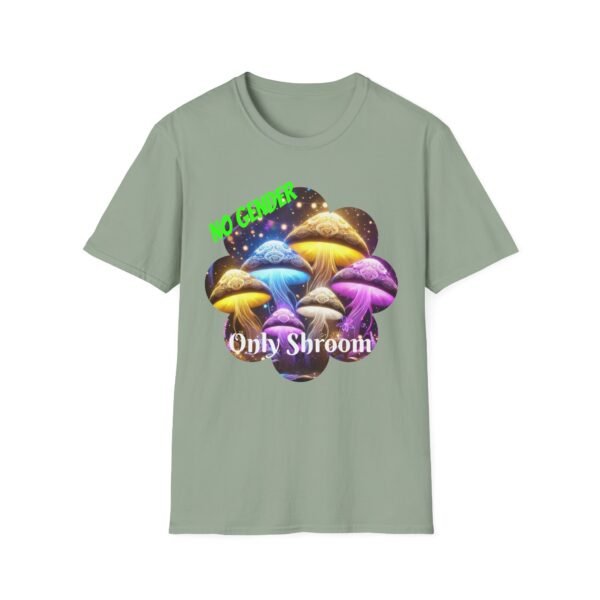 No Gender, Only Shroom T-Shirt  Nonbinary LGBTQ+ Pride Shirt, Trippy Mushroom Aesthetic Tee, Psychedelic - Image 4