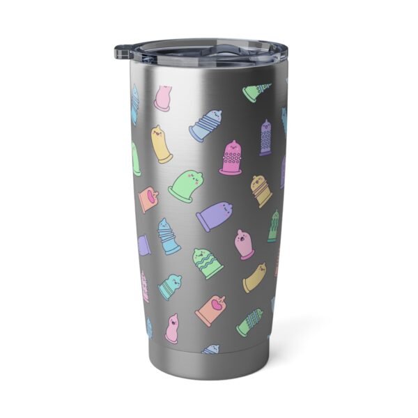 Happy Wraps - Cheerful Condoms - Vagabond 20oz Tumbler - Image 3