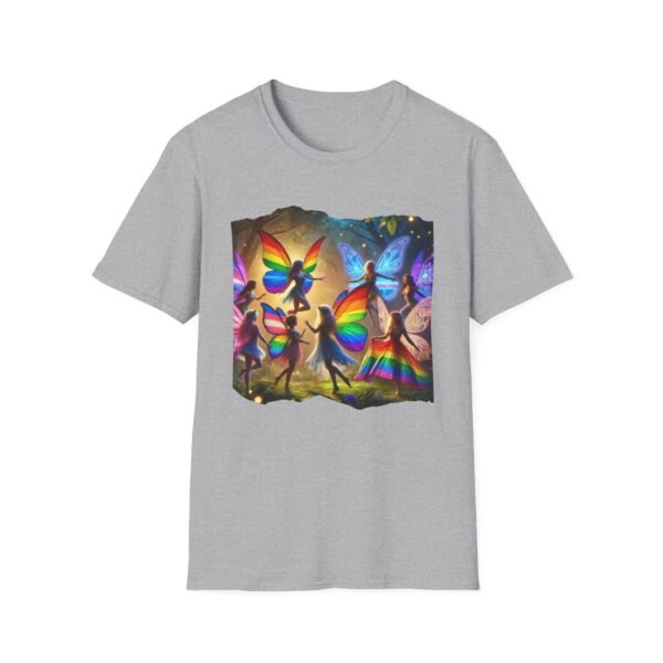 Wings of Unity Fairy T-Shirt: LGBTQ+ Pride Fantasy Shirt, Rainbow Faerie Tee, Inclusive Aesthetic Gift LGBTQ+ Pride Shirt,  Cottagecore Gift - Image 3