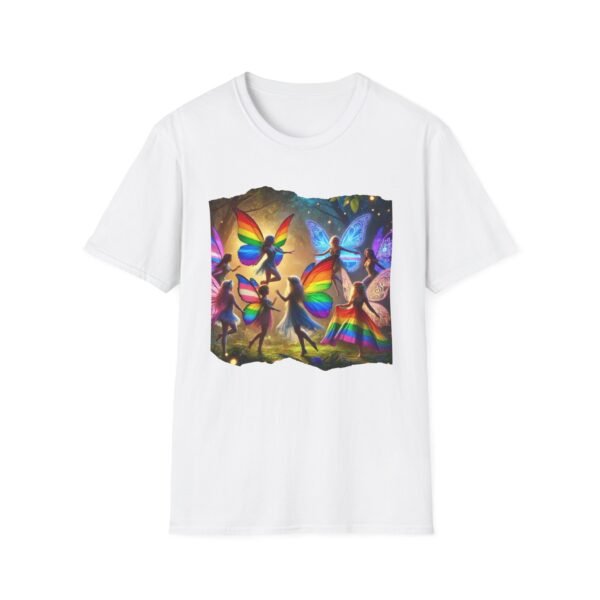 Wings of Unity Fairy T-Shirt: LGBTQ+ Pride Fantasy Shirt, Rainbow Faerie Tee, Inclusive Aesthetic Gift LGBTQ+ Pride Shirt,  Cottagecore Gift - Image 5
