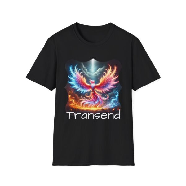 TRANScend Phoenix T-Shirt – Trans Pride & Transformation Tee| T-Shirt LGBTQ+ Pride Shirt - Image 2