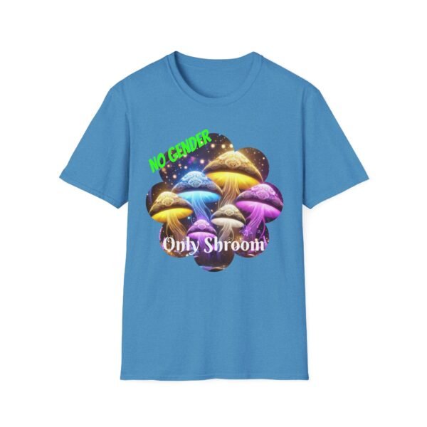 No Gender, Only Shroom T-Shirt  Nonbinary LGBTQ+ Pride Shirt, Trippy Mushroom Aesthetic Tee, Psychedelic - Image 5