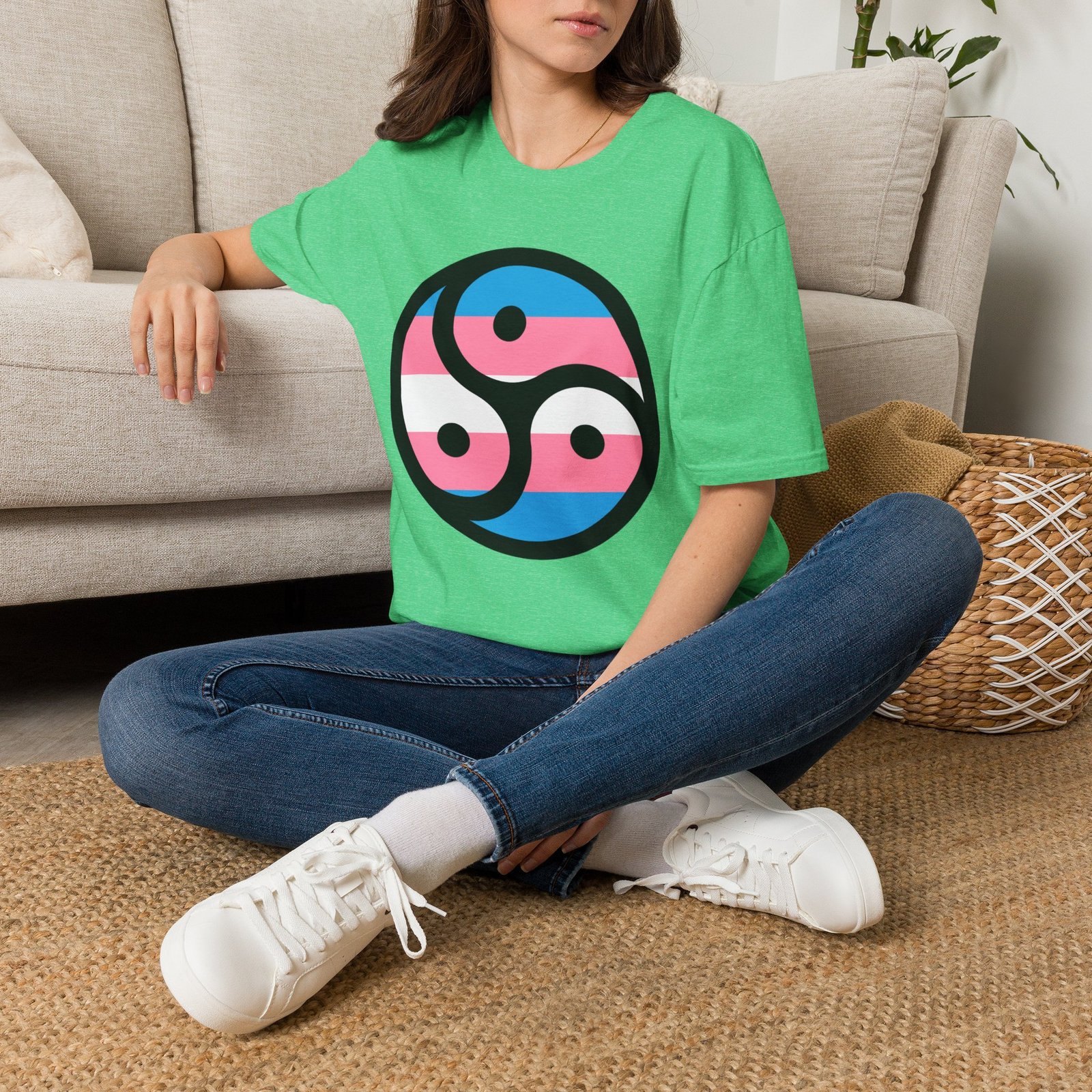 Kinky Trans - Triskelion Flag T-Shirt - Image 5