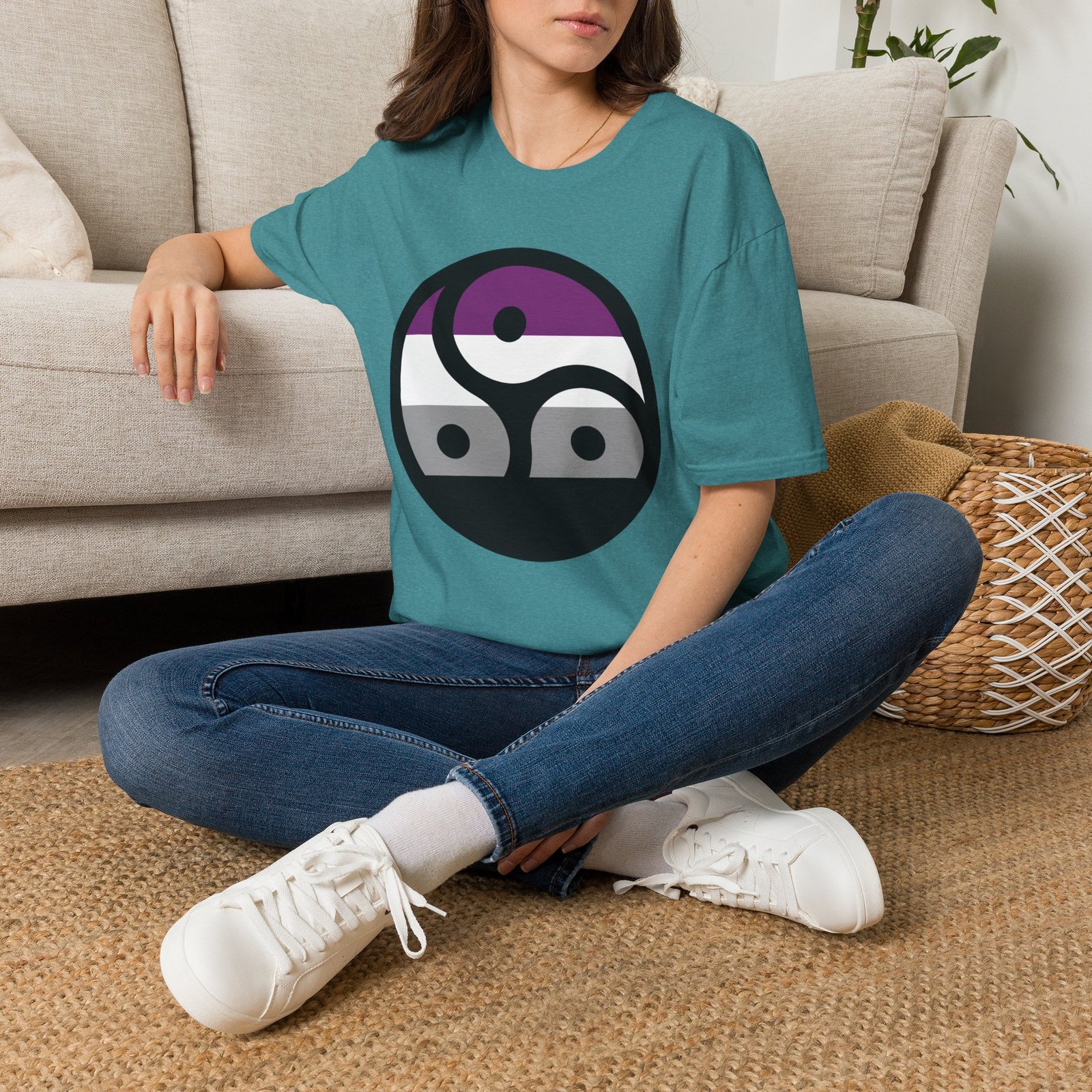 Kinky Ace - Triskelion Flag T-Shirt - Image 6