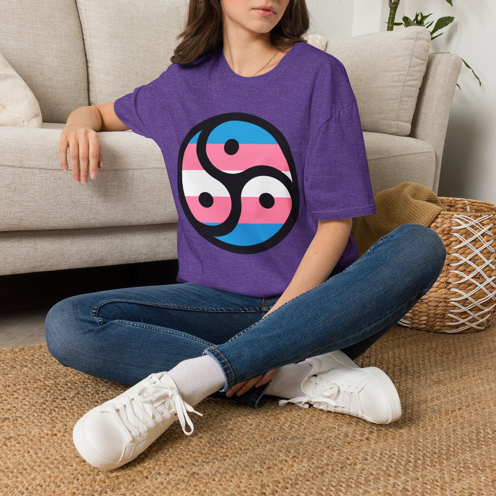 Kinky Trans - Triskelion Flag T-Shirt - Image 11