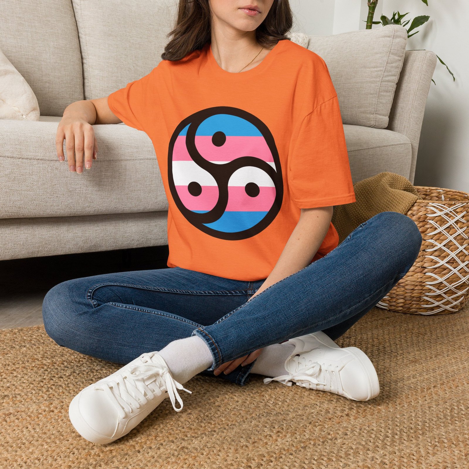 Kinky Trans - Triskelion Flag T-Shirt - Image 2
