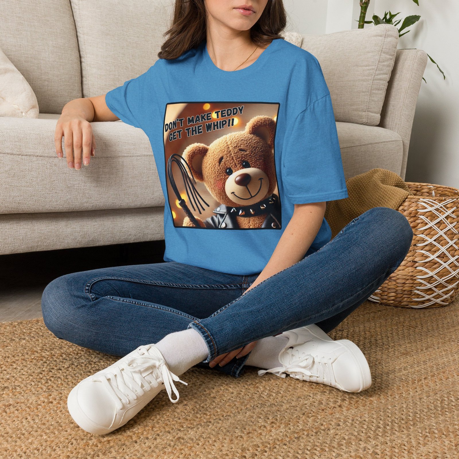Don't Make Teddy Get The Whip - Graphic Tee - Image 7
