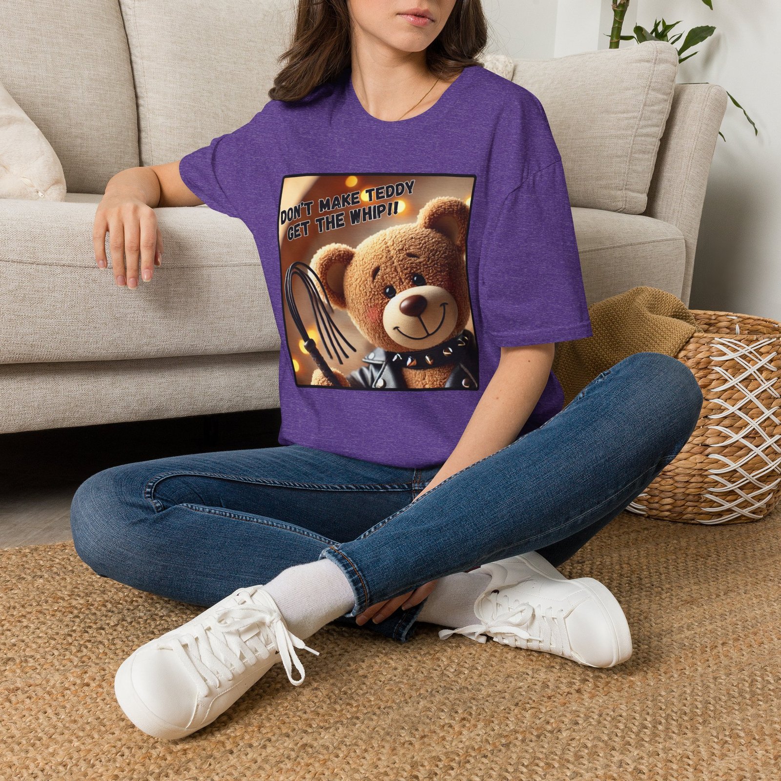 Don't Make Teddy Get The Whip - Graphic Tee - Image 11