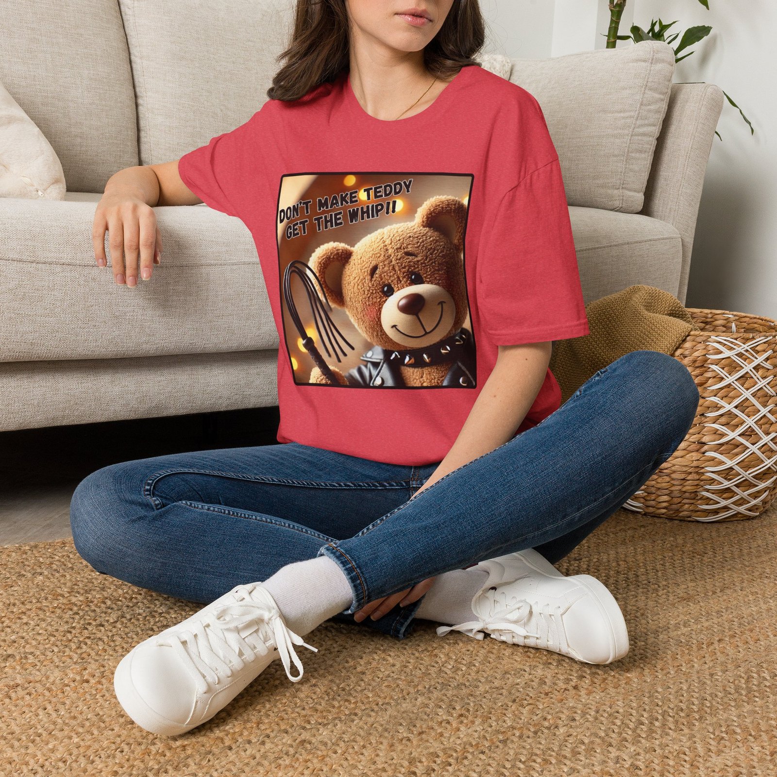 Don't Make Teddy Get The Whip - Graphic Tee - Image 13
