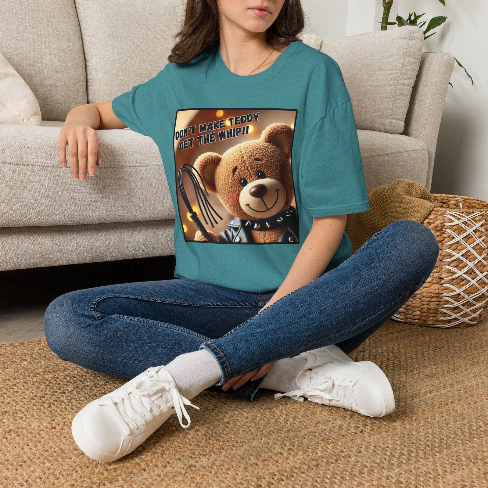 Don't Make Teddy Get The Whip - Graphic Tee - Image 6